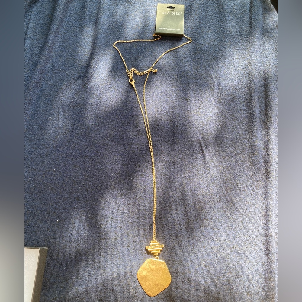Mia&Tess Gold geometric necklace
